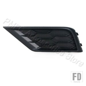 車用フォグランプシェルグリル フォグランプカバー フォグランプグリル フォルクスワーゲン VW ティグアン MK2 2017 2018 2019-2021 5NG853666 - Black Left