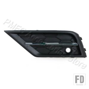 車用フォグランプシェルグリル フォグランプカバー フォグランプグリル フォルクスワーゲン VW ティグアン MK2 2017 2018 2019-2021 5NG853666 - With hole Left