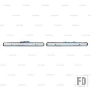 ホンダ アコード 8 MK8 サルーン 2008-2015 EU アキュラ TSX セダン 2009-2014 バージョン 自動車用 LED リアバンパー リフレクター ライト ブ - White Cover With LED