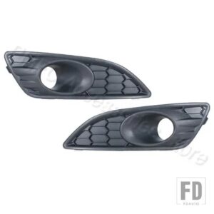 フォード フィエスタ JA8 MK7 2013 2014-2017 フロントバンパーカバーフレーム ロワーハニカムフォグランプグリル D2BZ15266CB D2BZ15266GB - 1Pair-No holes
