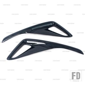 トヨタ C-HR CHR 2017 2018 2019 自動車用 リアバンパー ランプ フォグランプ カバー ABS スタイリング トリム モールディング ガーニッシュ フ - Carbon Fiber