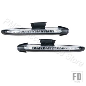 ポルシェ LED DRL デイタイムランニングライト フォグランプ ウィンカーライト カイエン 958 ターボスタイル 2011-2018 95863118110 958631182 - 1 Left and 1 Right