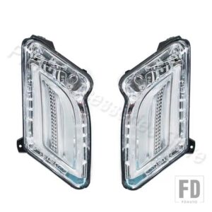 ボルボ フロントバンパー DRL デイタイムランニングライト ウィンカーインジケーターライトランプ V60 S60 2011 2012 2013 31278558 31278557 - 1 Left and 1 Right