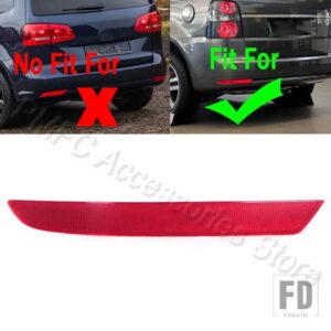 VW リアバンパーブレーキライトリフレクターランプフォグランプハザード灯装飾ライトトゥーラン2011-15用 - Only 1 Left