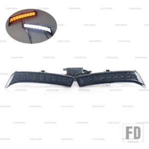 スバル フォレスター 2013-18 デイライト デイタイムランニングライト シグナルランプ 2個 DRL LED フォグランプ - White and Yellow