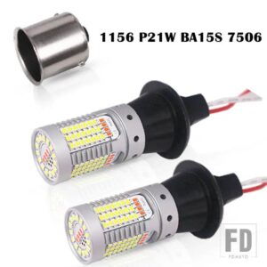 自動車用 T20 LED ホワイト/レッド デュアルカラー CANバス W21W 7440 3156 1156 P21W LED電球 自動車用 バックアップ リバースライト リアフォ - 1156 BA15S P21W