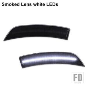 トヨタ スバル スタイル GR86 ZN8 用 BRZ ZD8 2022+ バンパー LEDフェンダーフレア サイドマーカーライト オートウィンカーブリンカー - Smoked Lens White