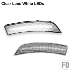 トヨタ スバル スタイル GR86 ZN8 用 BRZ ZD8 2022+ バンパー LEDフェンダーフレア サイドマーカーライト オートウィンカーブリンカー - Clear Lens White