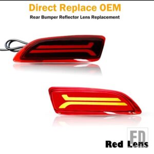 レクサス トヨタ リフレクター リアバックテール LED バンパー ブレーキ ストップ ランニングライト フォグランプ ウィンカー カローラ/ CT200 - Red Lens