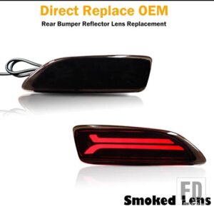 レクサス トヨタ リフレクター リアバックテール LED バンパー ブレーキ ストップ ランニングライト フォグランプ ウィンカー カローラ/ CT200 - Smoked Lens