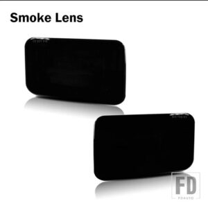 フル 3157 LED バンパーリフレクターライト ハマー H2 用 テールブレーキリアフォグランプウィンカーライト 12V 赤 - Smoked Lens