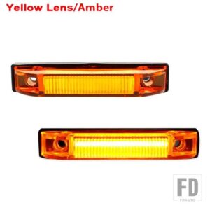ジープ 自動車用 フェンダーフレア サイドマーカーランプ ラングラー TJ JK JL BUSHWACKER フラットスタイル フェンダーフレア ウィンカーライ - Yellow Lens Amber