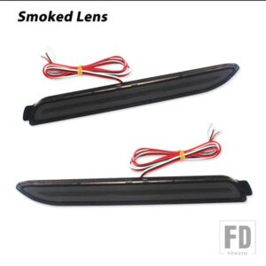 レクサス トヨタ 2 OEM 3D光学スタイルLEDバンパーリフレクターライト＆ 用バンパー反射レンズの交換用 - Smoke Lens