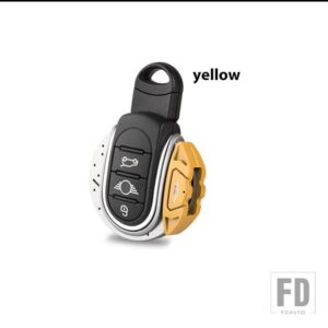 ミニクーパー TOY レッド JCW ブレーキディスク型キーフォブシェルカバー 3RD GEN F55 F56 F57 F54GEN2 F60 COUNTRYMAN スマートキー用 - Yellow
