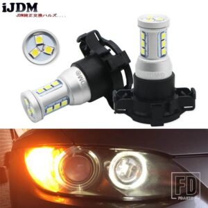 BMW CANBUS PY24W LED バルブ E92/E93 3 F10/F07 5シリーズ E83/F25 X3 E70 X5 E71 X6 Z4 フロントウィンカーライト用 - White