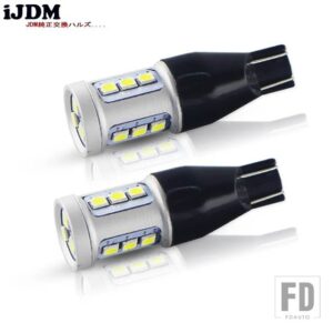 スバル W16W T15 LED 912 921 自動車用 リバー ブ CANバス OBC オートバックアップライト ウィンカー ブレーキランプ レッド アンバー ホワイト - Red