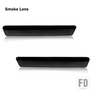 フォード 1999-2004 マスタング用 レッド リアサイドフェンダーマーカーライトアセンブリ パーキングライト/ドライビングライトOEM - Smoked Lens