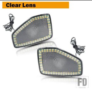 スイッチバック アンバーイエロー LED フロントウィンカーランプ 2006-2010 ハマー H3 H3T キセノンホワイト LED デイタイムランニングライト - Side Marker2