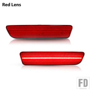 フォード マスタング T10 レッド フル LED リアサイドマーカーライトアクセサリーOEM 4R3Z15A201BA バックサイドマーカーランプ 05-09 と交換 - Red Lens Red