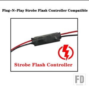 ミニクーパー レッド LED R56 R57 R58 R60 サードブレーキランプ 2014/15年以降の F54 F55 F56 ハイマウントサードブレーキライト用 - 1pc Strobe Flash
