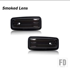 メルセデスベンツ ダイナミックアンバーLEDサイドマーカーGクラスW463 W461 G500 G550 G55 G63 G65ウィンカーライトOEMサイドマーカーランプ - Smoked Lens