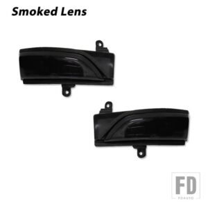 スバル WRX STI フォレスター アウトバック インプレッサ レガシー クロストレック用 LED ダイナミックサイドミラーライト ダイナミックウィン - Smoked Lens