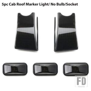 車キャブマーカーライトトップルーフライトハザード灯ドームライトランプハマーH2 SUV SUT 2003-2009用カーアクセサリー - 5pc No Bulb