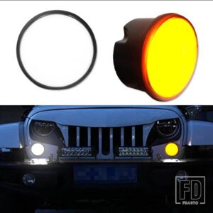 LED DRL ウィンカーアセンブリ 07-17 JEEP WRANGLER用 デイランニングライトホワイトLEDウィンカーライトアンバーLED - 3D Optic Style