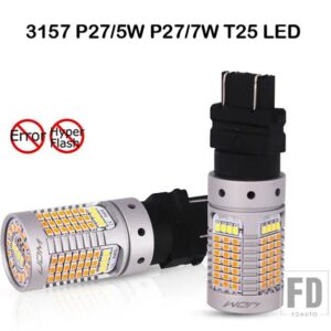 スイッチバック LED バルブ ウィンカー/DRL 自動車用 ライト T20 LED 7443 W21/5W 1157 BAY15D P21/5W T25 3157 P27/7W ハイパーフラッシュ LE - 3157 T25