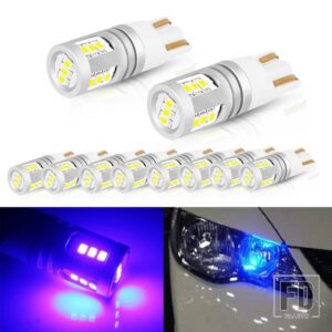 W5W LED T10 CANBUS 自動車用 ランプ 168 194 ウィンカー パーキングライト サイドマーカーライト バックアップ リバースライト 12V-32V - Blue