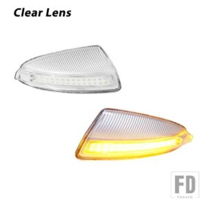 メルセデスベンツ W164 ML350 ML450 ML500 VITO W639用 ダイナミックシーケンシャル点滅/フローLEDサイドミラーウィンカーライトアセンブリ 2個 - Clear Lens