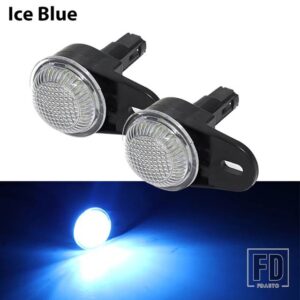 ジープ ラングラー グランドチェロキー コマンダー リバティ ダッジ RAM用 LED インテリア カーテシー フットウェル ライト ダッシュボード下 - Ice Blue