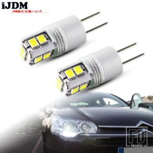 シトロエン プジョー ホワイト 6000K 高出力 HP24W G4 12V LED DRL ライト 3008 5008 C5 アクセサリー LED DRL デイライト - Blue