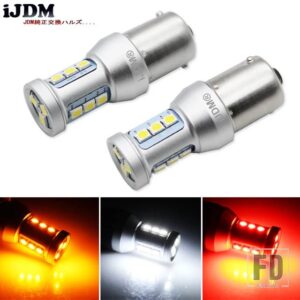 自動車用 テールライト 1156 LED CANバス BA15S/P21W BAU15S/PY21W S25 3030 12SMD 12V オートブレーキリバースランプ DRL リアパーキングバル - 1156(BA15s) White