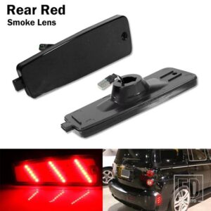 シボレー 自動車用 フロント/リアバンパーサイドマーカーライト 2006-2011 HHR/レッドパーキングライト フロントアンバーウィンカーライト 12V - Rear Red3