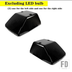 OEM フロントウィンカーライトカバー7507 LED 電球付き1986-2018 年式メルセデス W463 G クラス G500 G550 G55 G63 G65 用 - 2PCS Black shell