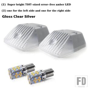 OEM フロントウィンカーライトカバー7507 LED 電球付き1986-2018 年式メルセデス W463 G クラス G500 G550 G55 G63 G65 用 - shell and LED2