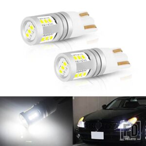 VW 2X LED T10 W5W クリアランスライト カーパーキングライトPOLO GOLF 4 5 6 7 GTI PASSAT B6 B5 JETTA MK5 MK6 CC EOS TOUAREG BEETLE用 - White