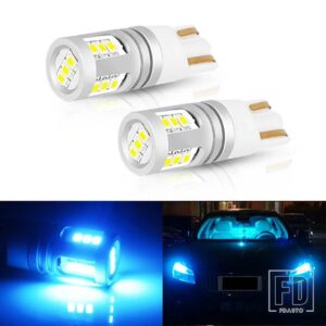 VW 2X LED T10 W5W クリアランスライト カーパーキングライトPOLO GOLF 4 5 6 7 GTI PASSAT B6 B5 JETTA MK5 MK6 CC EOS TOUAREG BEETLE用 - Crystal blue