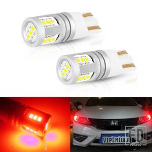 VW 2X LED T10 W5W クリアランスライト カーパーキングライトPOLO GOLF 4 5 6 7 GTI PASSAT B6 B5 JETTA MK5 MK6 CC EOS TOUAREG BEETLE用 - Red