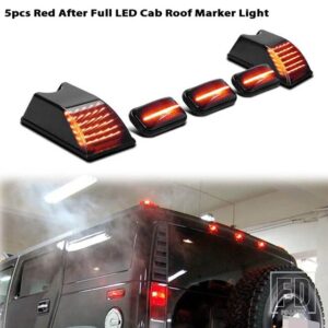ハマー H2 SUV/SUT キャブ ルーフマーカーライト サイドマーカー ウィンカーライト ドアパネルライト テール ブレーキリアフォグランプ 03-200 - 5pc Rear Red