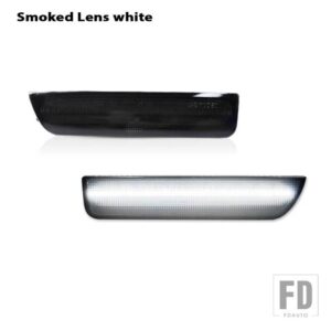 VW パサート B5.5 2001-2005 フロントコーナーバンパー用 T10 サイドマーカーライト - 2pc Smoked white