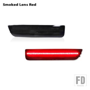 VW パサート B5.5 2001-2005 フロントコーナーバンパー用 T10 サイドマーカーライト - 2pc Smoked Red
