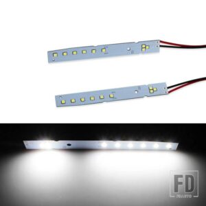 BMW 9SMD LEDまぶた/アイブロウモジュール 2008-2010 E60 LCI 5シリーズ 528I 535I 550I M5用HIDマッチングキセノンホワイト - WHITE