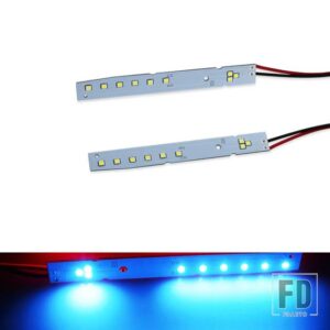 BMW 9SMD LEDまぶた/アイブロウモジュール 2008-2010 E60 LCI 5シリーズ 528I 535I 550I M5用HIDマッチングキセノンホワイト - Ice blue