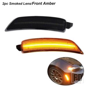 マツダ MX-5 ミアータ サイドマーカーライトアセンブリ用OEM ウィンカーサイドマーカーライトフロントリアフェンダーバンパーライト 16-23 の交 - 2pc Front Amber2