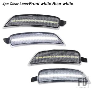 マツダ MX-5 ミアータ サイドマーカーライトアセンブリ用OEM ウィンカーサイドマーカーライトフロントリアフェンダーバンパーライト 16-23 の交 - 4pc Front Rear