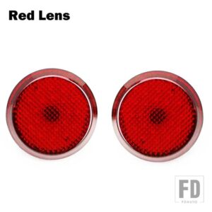 日産 トヨタ 2個 LED ブレーキ ストップ ハザード灯 /キャシュカイ/トレイル用 /カローラ用 テール リア バンパー リフレクター フォグランプ - Red Len