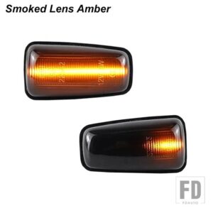 シトロエン プジョー 306 106 406 806用 LEDダイナミックウィンカーサイドマーカーライト エキスパートパートナー ベルリンゴ ジャンピー サク - Smoked Len