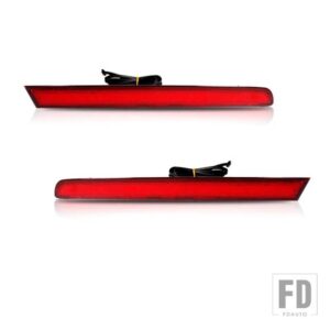 フォード 自動車用 レッド LED バンパーリフレクターライト 2011-2015 エクスプローラー LCI 以前 用 テールリアフォグランプブレーキランプ 1 - Red Lens